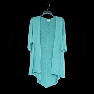 EUC Lularoe Women's Open Front Cardigan Mint Green/Light Turquoise S